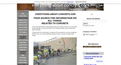 Desktop Screenshot of everything-about-concrete.com